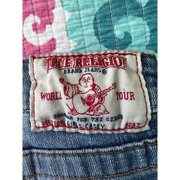 True Religion Little Girls The Casey Denim Shorts Shorts Jeans Size: 7 - Picture 5 of 8